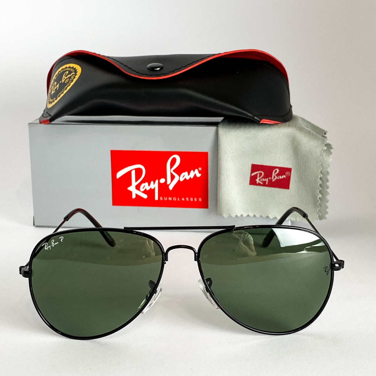 Окуляри Сонцезахисні Рей Бен Ray Ban Aviator Polaroid RB3026 33 Каплі (Osale)