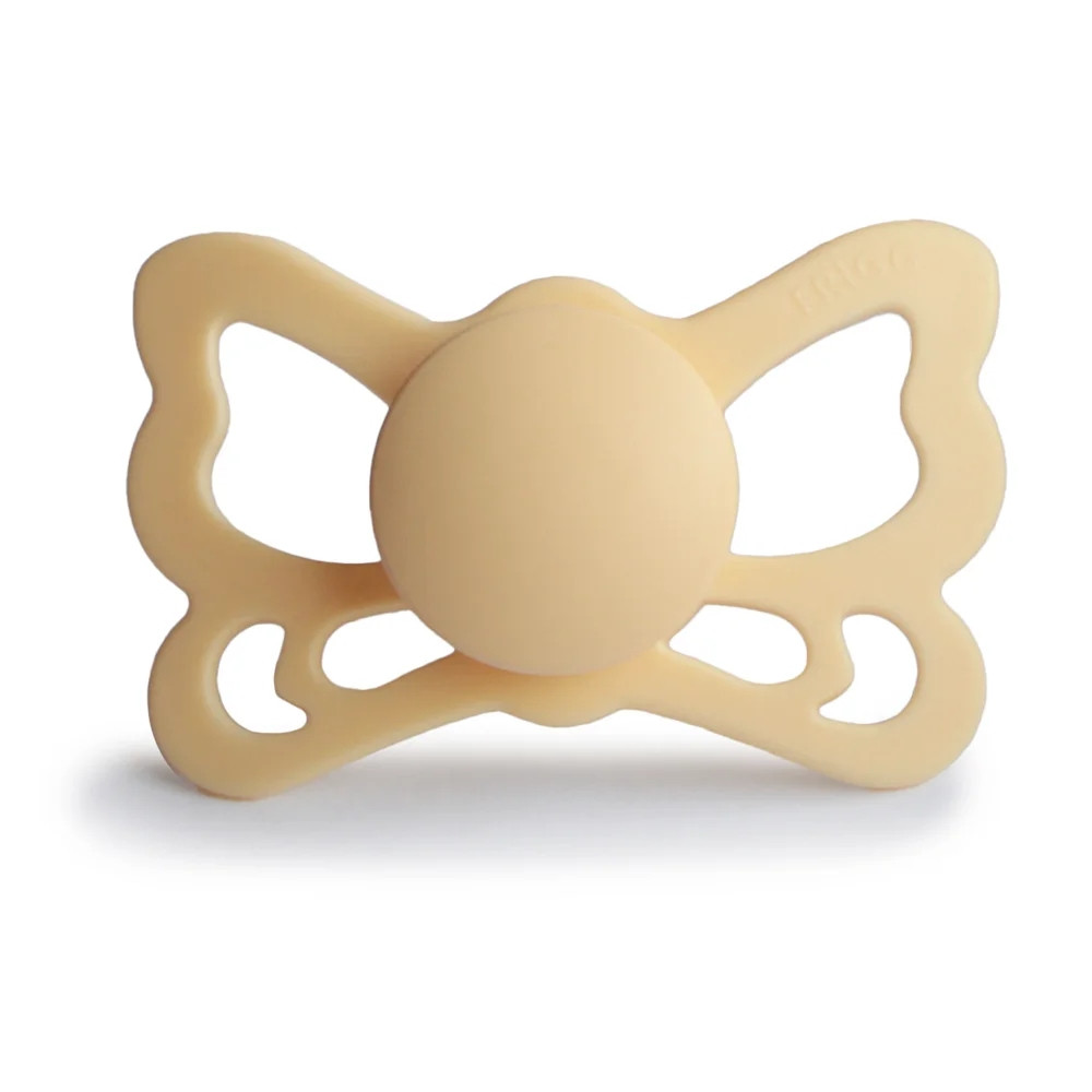 Пустушка Frigg Butterfly size 2 (6-18 m), Pale Daffodil, жовтий, фото 1