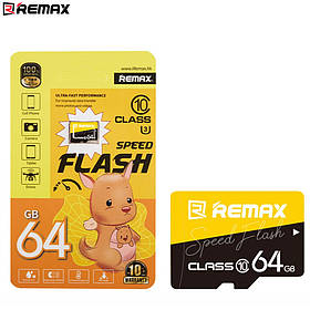 Карта пам'яті для телефону REMAX 64GB Speed Flash Class 10 Micro SD Card універсальна
