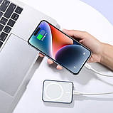 УМБ для смартфонів Remax RPP-509 5000 mAh 15W MagSafe 20W PD USB-C+QC White батарея універсальна, фото 5