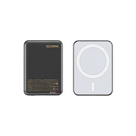 УМБ для гаджетів Remax RPP-509 5000 mAh 15W MagSafe 20W PD USB-C+QC Black батарея універсальна