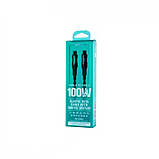 Дата кабель для заряджання з дисплеєм Remax RC-C032 Type-C - Type-C 100W/5А 1,2м Гумовий Grey, фото 2