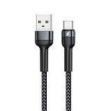 Кабель для зарядки телефону Remax Jany USB 2.0 to Type-C 2.4A 1м Black (RC-124a) Шнур передачі даних, фото 3