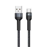 Кабель для зарядки Remax Jany USB 2.0 to Type-C 2.4A 1м Black (RC-124a) универсальный для смартфона