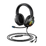 Ігрові навушники з мікрофоном геймерські для ПК Remax RM-850 Gaming Headphone Black Навушники для ігор, фото 3
