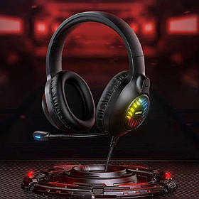 Ігрові навушники з мікрофоном геймерські для ПК Remax RM-850 Gaming Headphone Black Навушники для ігор