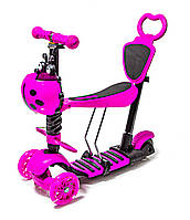 Самокат Scooter "Божа корівка" 4in1 Pink