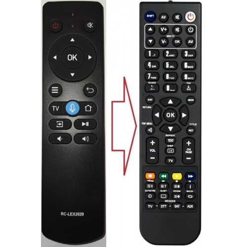 Пульт для телевізора BBK RC-LEX2020 (аналог), фото 1