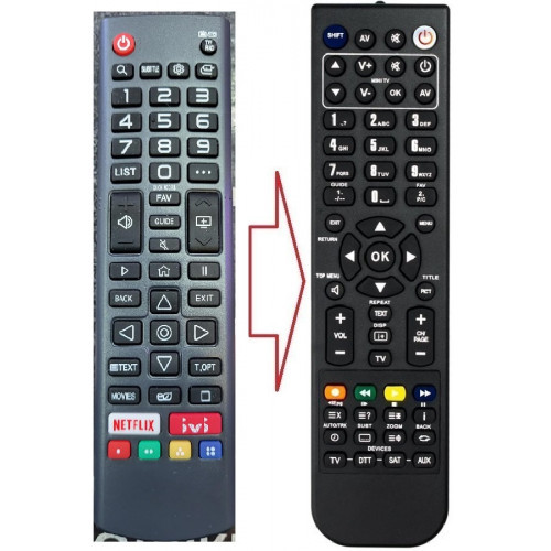 Пульт для телевізора GRUNHELM 32WHS8500 (аналог), фото 1