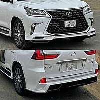 Обвес комплект SAMURAI 2020+ Lexus LX 570 450d 2015-2022 ABS пластик, цвет белый