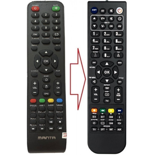 Пульт для телевізора MANTA 32LHA29D (аналог), фото 1