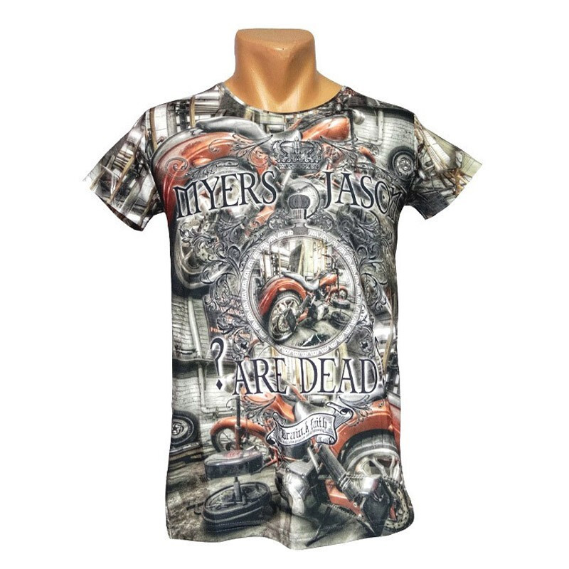 Чоловіча футболка від бренду Mastiff з яскравим принтом, фото 1