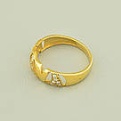 Каблучка 'Vogue' Фіаніт (позолота 18к (лимонне)), фото 2