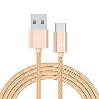 Кабель USB C 2.4A (1m) Hoco X2 Knitted