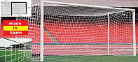 Сетка на футбольные ворота 7,5х2,5х2х2 м.,шнур 4,5 мм.(PP, White)"El Leon De Oro" Испания