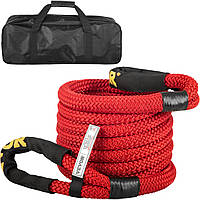 VEVOR Kinetic Towing Rope 6,4mx22mm Breaking Load 9.965kg Offroad Kinetic Rope Mountain Rope Up to 30% Elastic