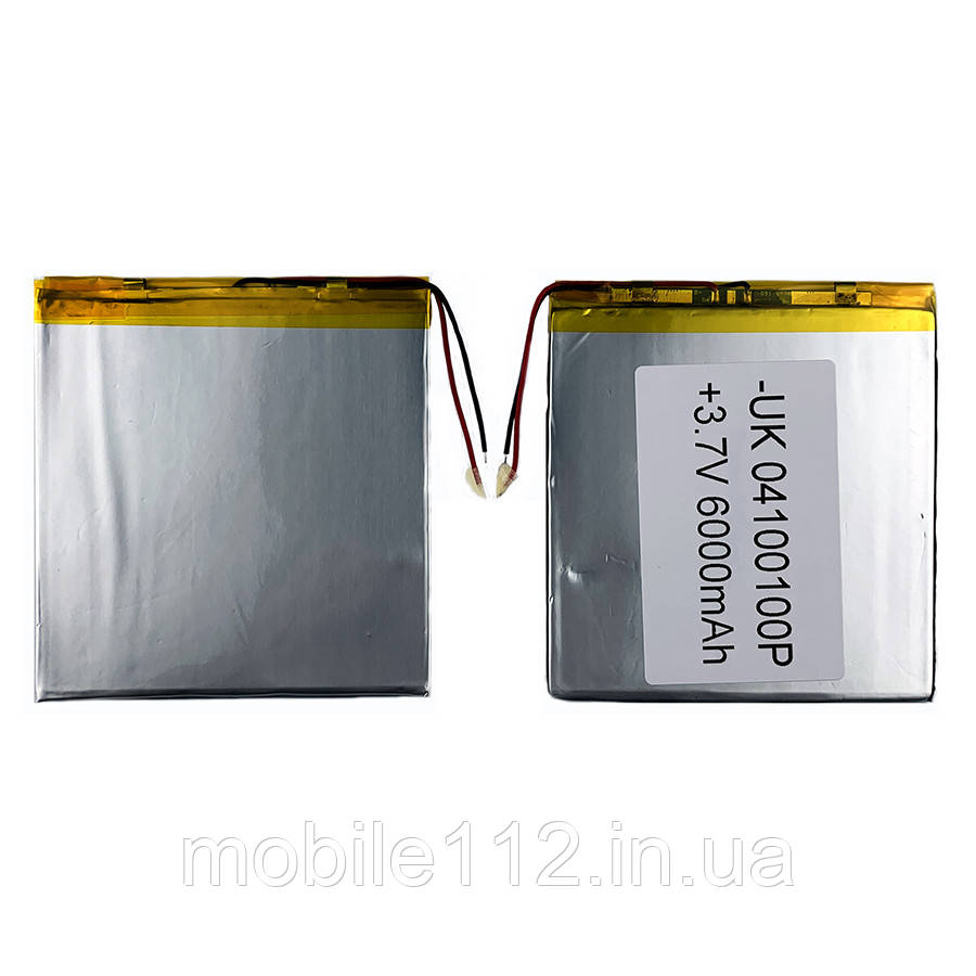 Акумулятор (батарея) універсальний 04100100P 105 х 110 х 2 мм, 6000 mAh 3.7 V
