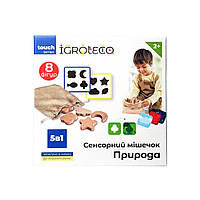 Сенсорный мешочек "Природа" Igroteco 900590, 6 вариантов игры, Land of Toys