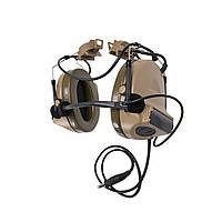 Активная гарнитура Z-Tac Comtac II Headset с креплением на шлем, DE