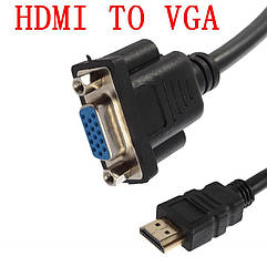 Адаптер перехідник HDMI VGA без цифро-аналогового перетворювача