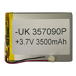Батарея (акумулятор) універсальний 357090Р 92 x 70 x 3 мм 3500 mAh 3.7V