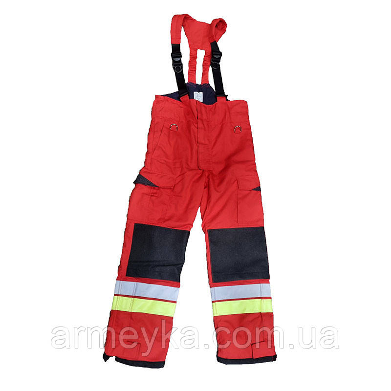 Бойовка штани, пожежного tacconi s.p.a., червоний, вогнетривкий, Швейцарія