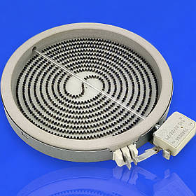 Конфорка (склокераміка) для електроплити Whirlpool, Bauknecht 2002032832, 480121101516 D=175/200 1700W