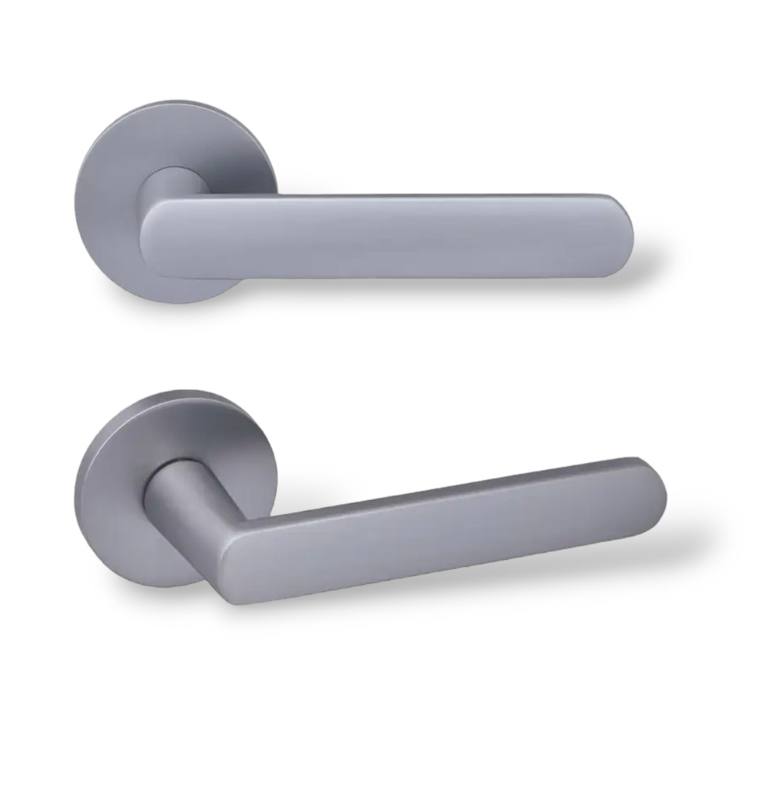 Ручки для дверей Гаврош/ Gavroche THALLIUM Z33 MSCB італійський сатин, фото 1