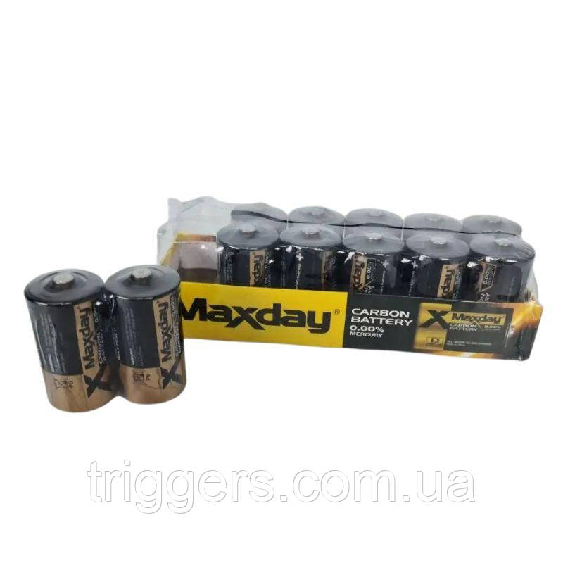 Батарейки R20 MAXDAY 1.5v 12 штук у коробці
