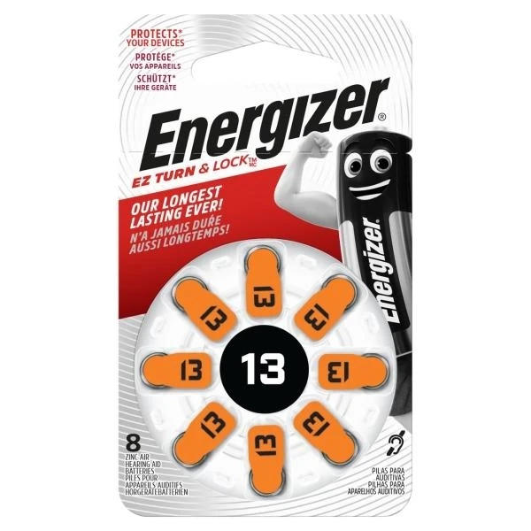 Батарейка Energizer Zinc Air 13 DP-бл 8 шт