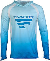 Реглан Favorite Hooded Jersey F Logo L ц:голубой