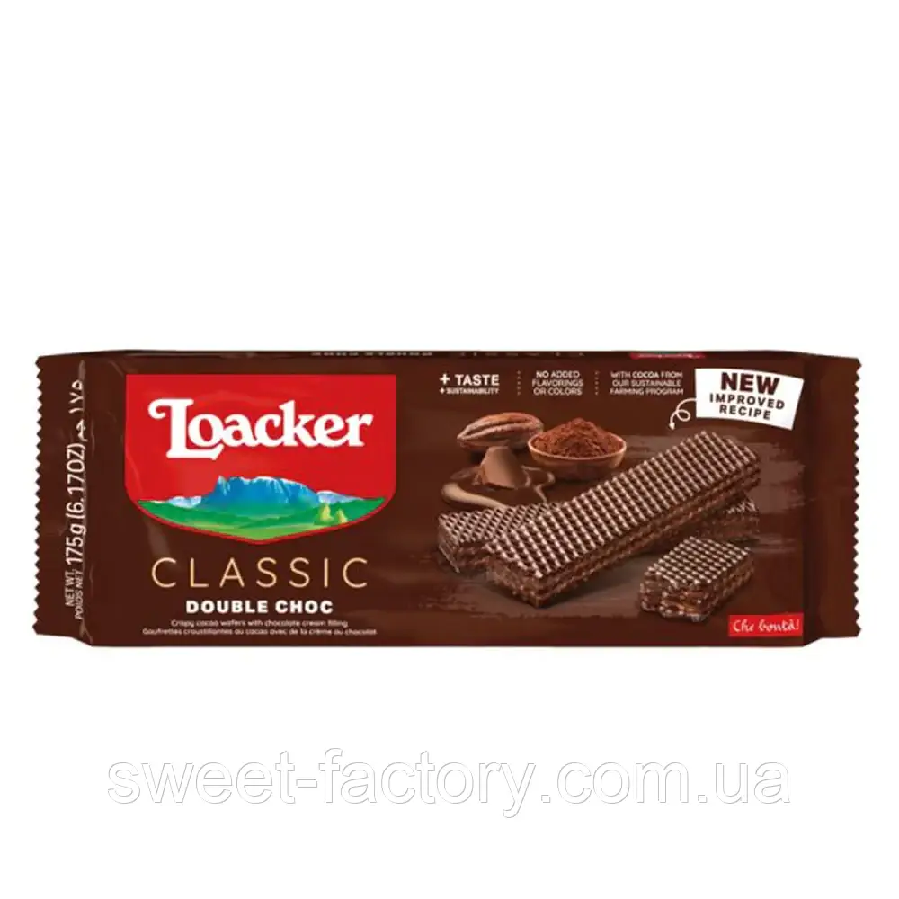 Вафлі Loacker Classic Double Choc 175g