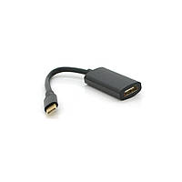 Конвертер Type-C (тато)/HDMI (мама), 15 cm, круглий, Black-gray