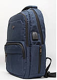 Чоловічий повсякденний рюкзак міський Lead Fas / LeadFas з відділом під ноутбук, фото 4