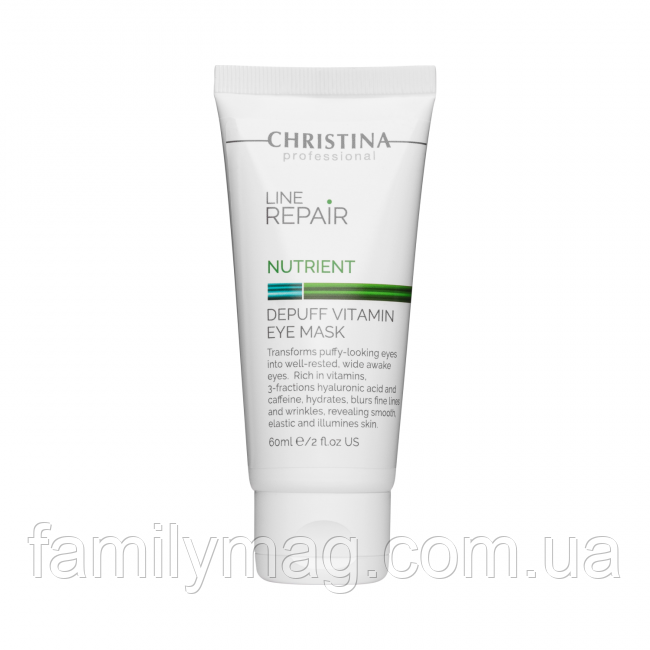 Вітамінна омолоджувальна маска для шкіри навколо очей Depuff Vitamin Eye Mask Line Repair Nutrient Christina 60 мл