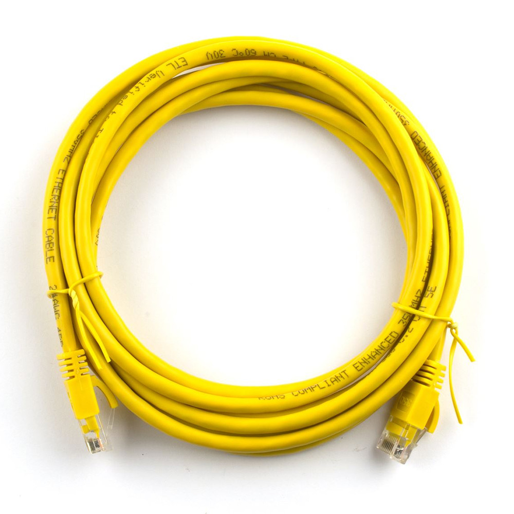 Патч-корд литий RITAR, UTP, RJ45, Cat.5e, 30m, жовтий, Cu (мідь)