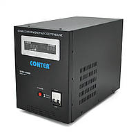 Стабілізатор напруги релейний Conter SVRH-20000VA/14000W однофазний, напольного монтажу, LED дисплей,