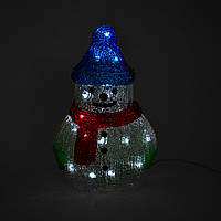 Світиться Сніговик 30см, 220в кабель 0,5 м, пластик, що не герметичний, Box