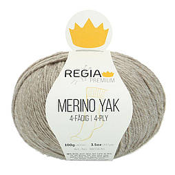 Пряжа Merino Yak REGIA Premium, Бежевий, 7510-бежевий