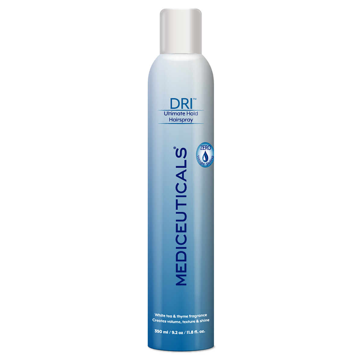Невагомий лак для волосся оптимальної фіксації Mediceuticals DRI Ultimate Hold Hairspray 350 ml, фото 1
