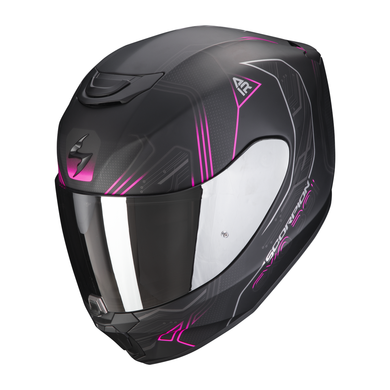 Мотошолом Scorpion Exo-391 Spada matte black  pink, фото 1