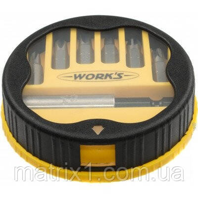 Набір біт із магнітним тримачем 7 шт Works, фото 1