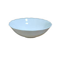 Салатник білий хвилястий край Lumines 17.5