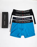 Чоловічі боксери на кожен день 4шт Tommy Hilfiger. Набір брендових трусів чоловічих Томі Халфігер 4 шт TH