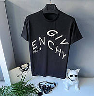 Мужская брендовая черная футболка Givenchy. Отличное качество ткани