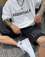 Мужская белая футболка Essentials оверсайз. Отличное качество