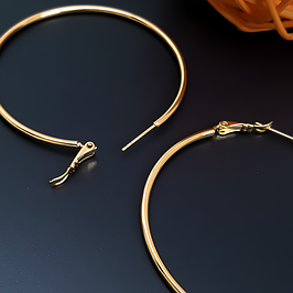 Сережки Конго, медзолото XUPING 18К