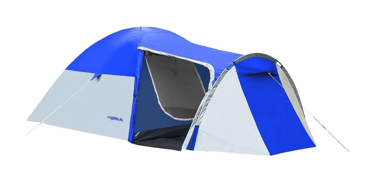 Намет 4 х місний з тамбуром двошаровий непромокальний Presto Acamper MONSUN 4 PRO синій