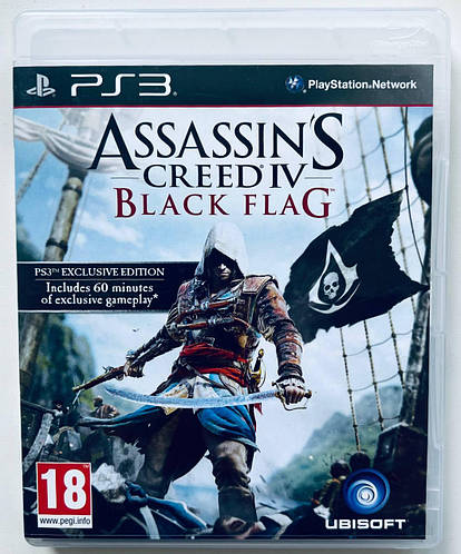 Assassin's Creed IV Black Flag PS3 Exclusive Edition, Б/У, английская ...
