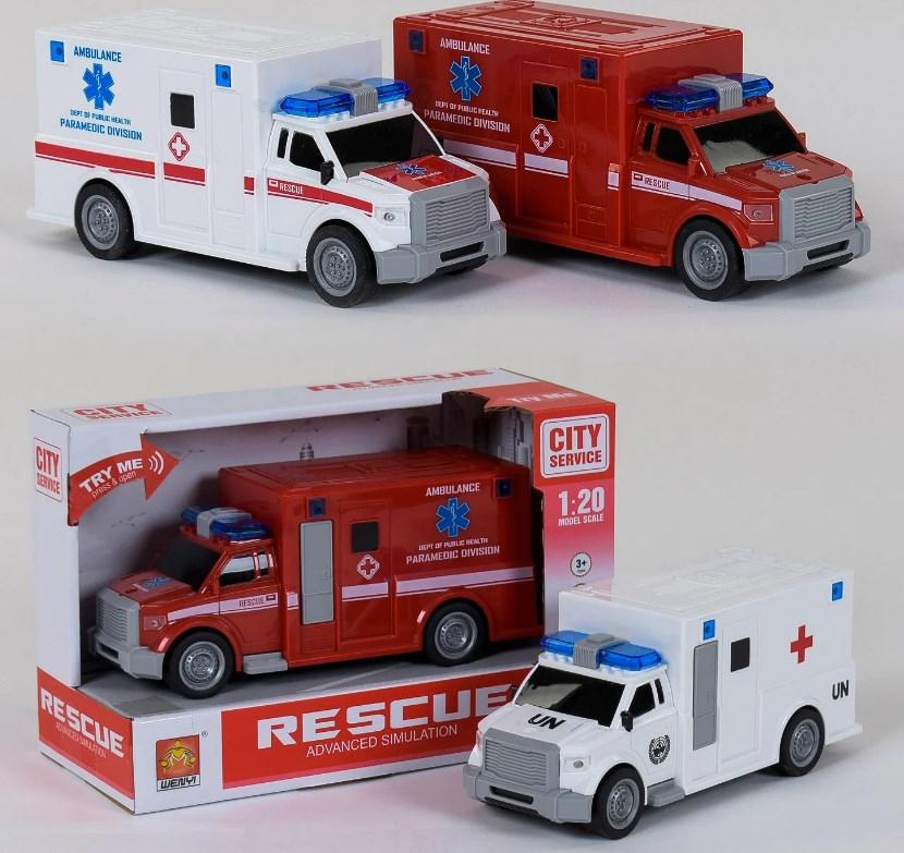 Пожежна/швидка машина зі світлом і звуком